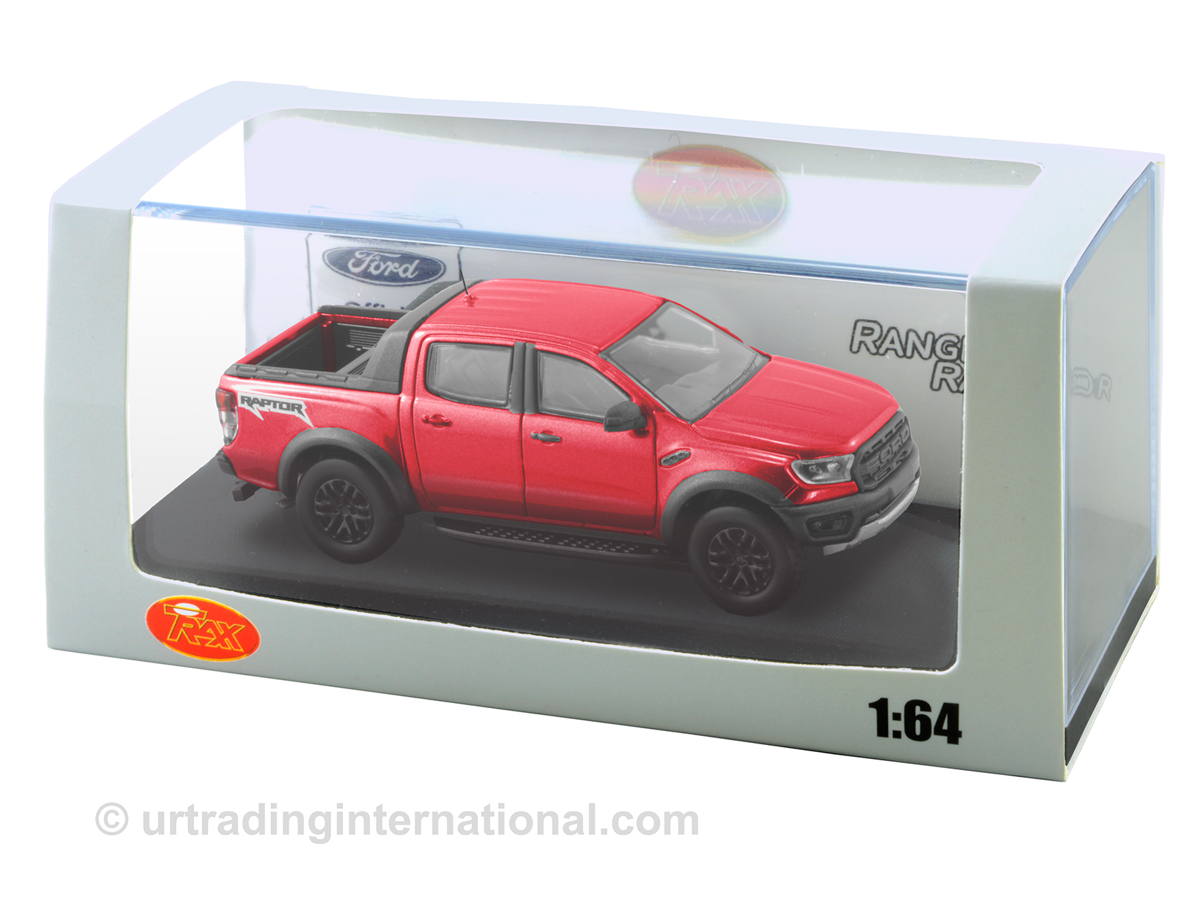 2019 Ford Ranger Raptor – 1:64 Diecast – True Red.