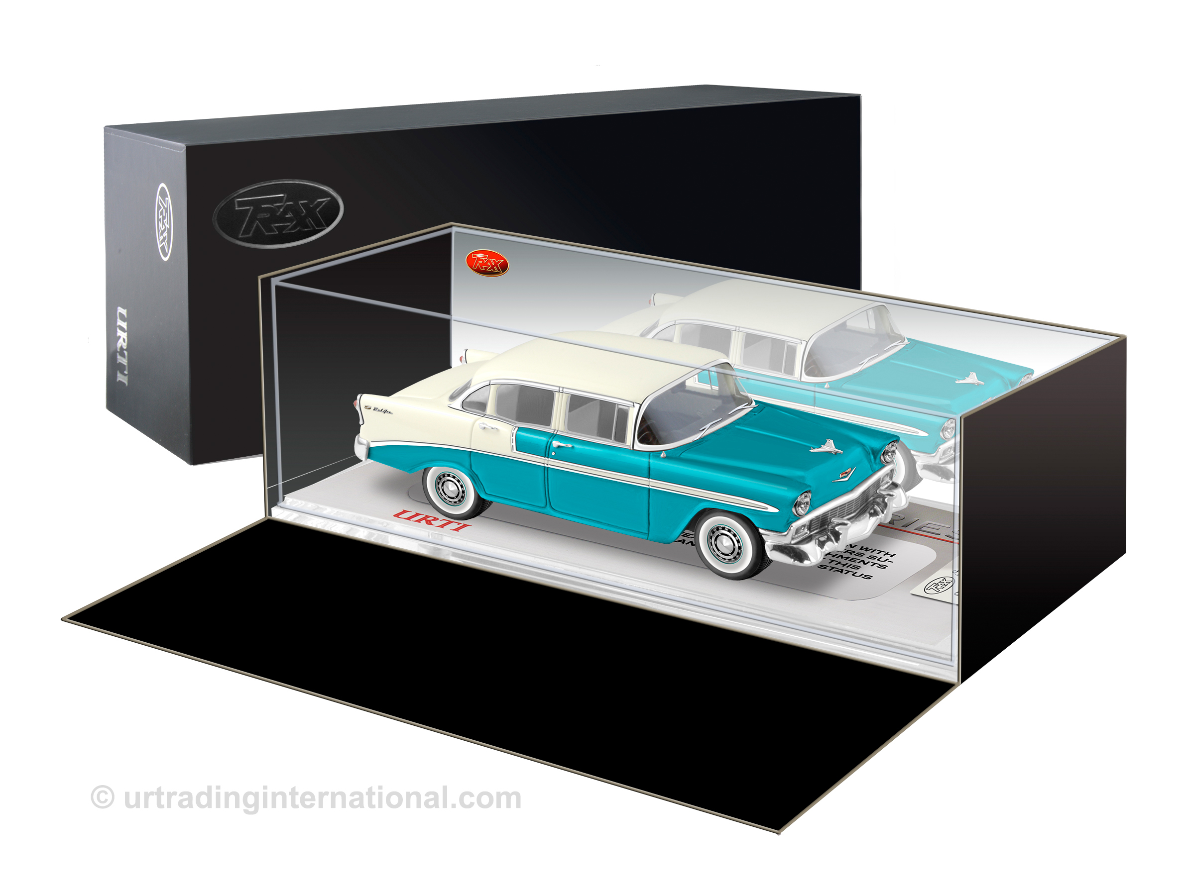 1956 Chevrolet Bel Air 4 Door Sedan – Twilight Turquoise/India Ivory Roof
